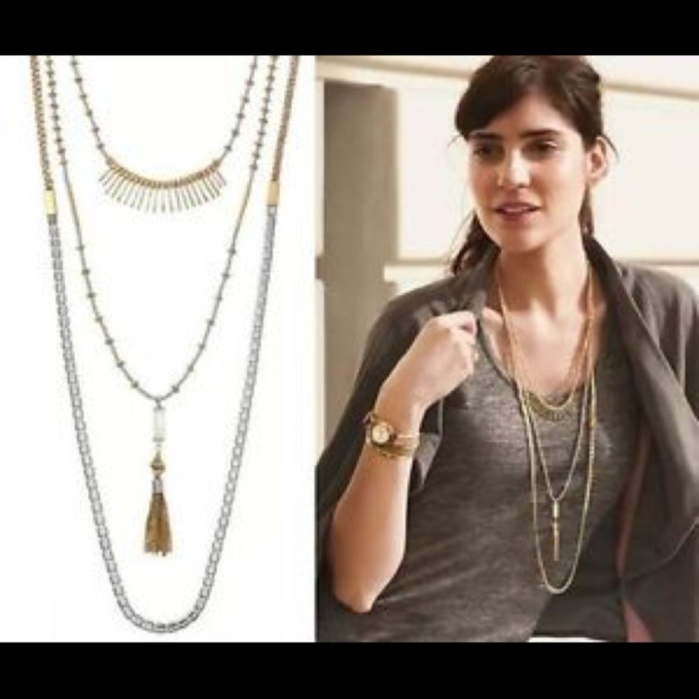 Stella and Dot Riad layering necklace